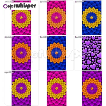 

Diamond Painting Full Square/Round Drill Fractal Mandala Purple Heart 5D Daimond Painting Embroidery Cross Stitch Picture Z981