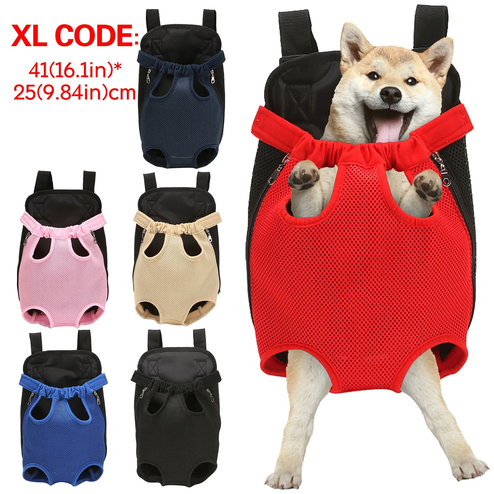 Mascotas accesorios gato mochila bolsa de transporte para mascotas transpirable mochila malla portátil Pet mochila para perro pequeño Chihuahua, Pitbull Carry