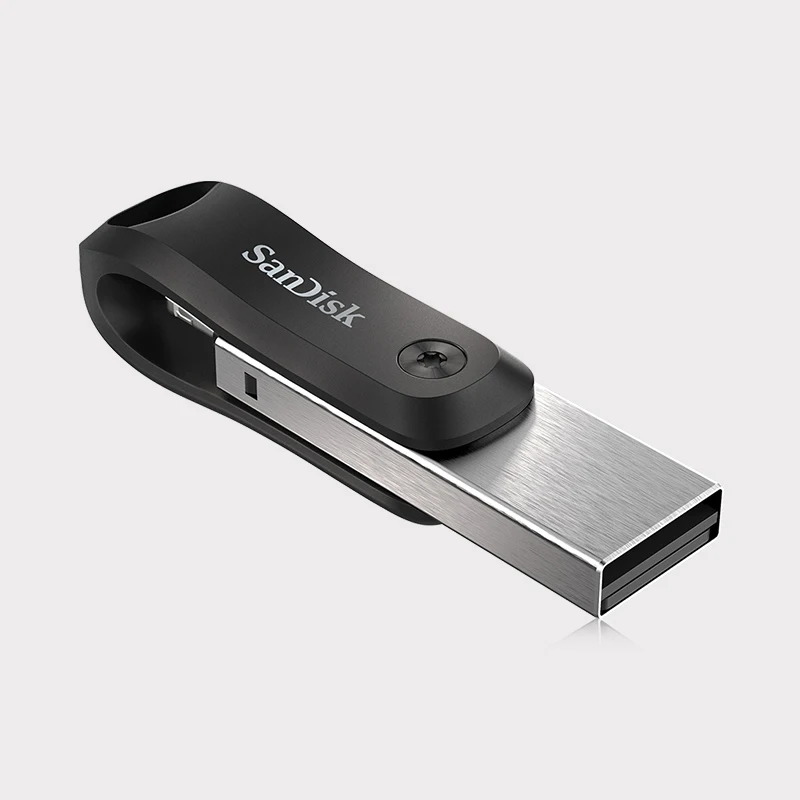 SanDisk USB флэш-накопитель iXPand U диск OTG Lightning Разъем USB3.0 палка 256 ГБ 128 ГБ MFi для iPhone& iPad SDIX60N - Цвет: Черный