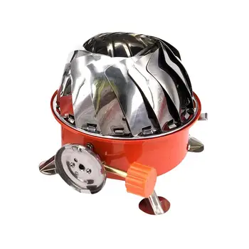 

1Pc Stove Practical Wind-Resistant Portable Durable Gas Stove Lotus Stove Mini Furnace For Camping Outdoor Picnic