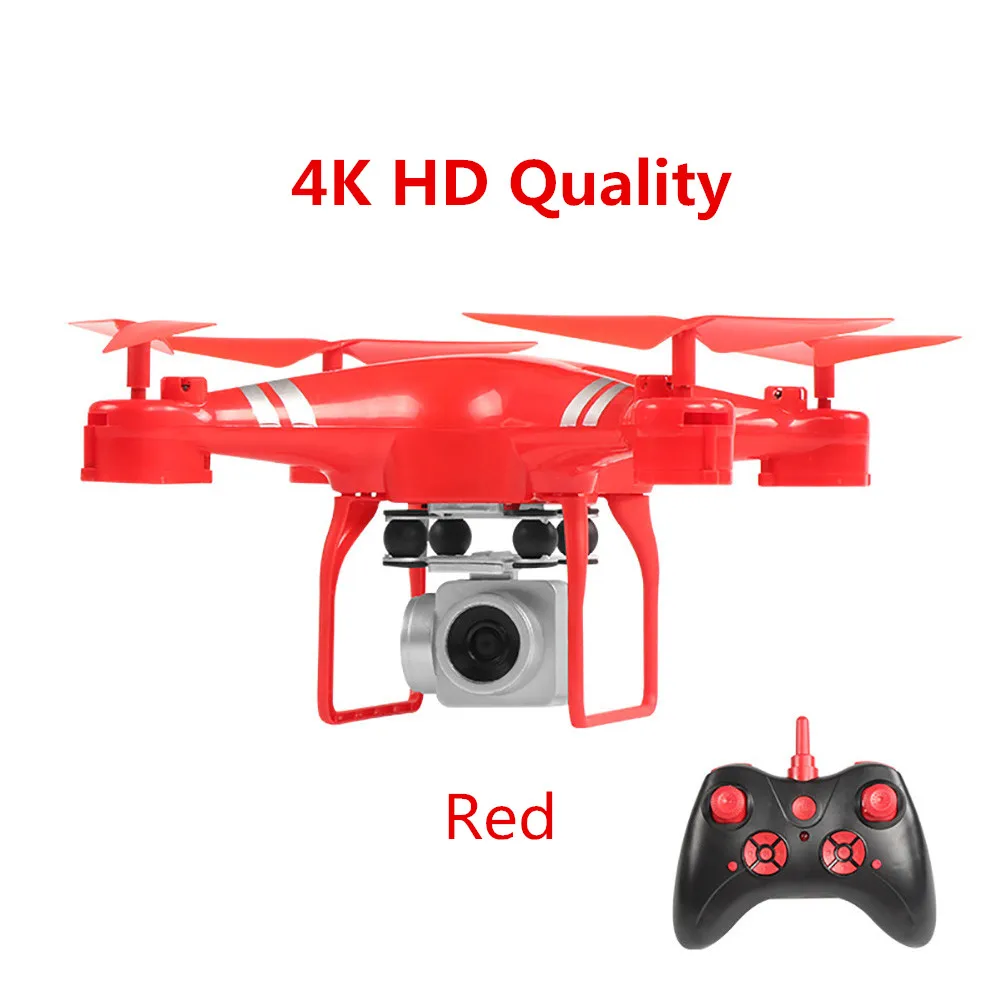 Red 4K Дрон 4k камера HD Wifi Трансмиссия fpv Дрон с воздушным давлением фиксированная высота четырехосный Самолет rc вертолет Дрон с камерой - Цвет: Red 4K