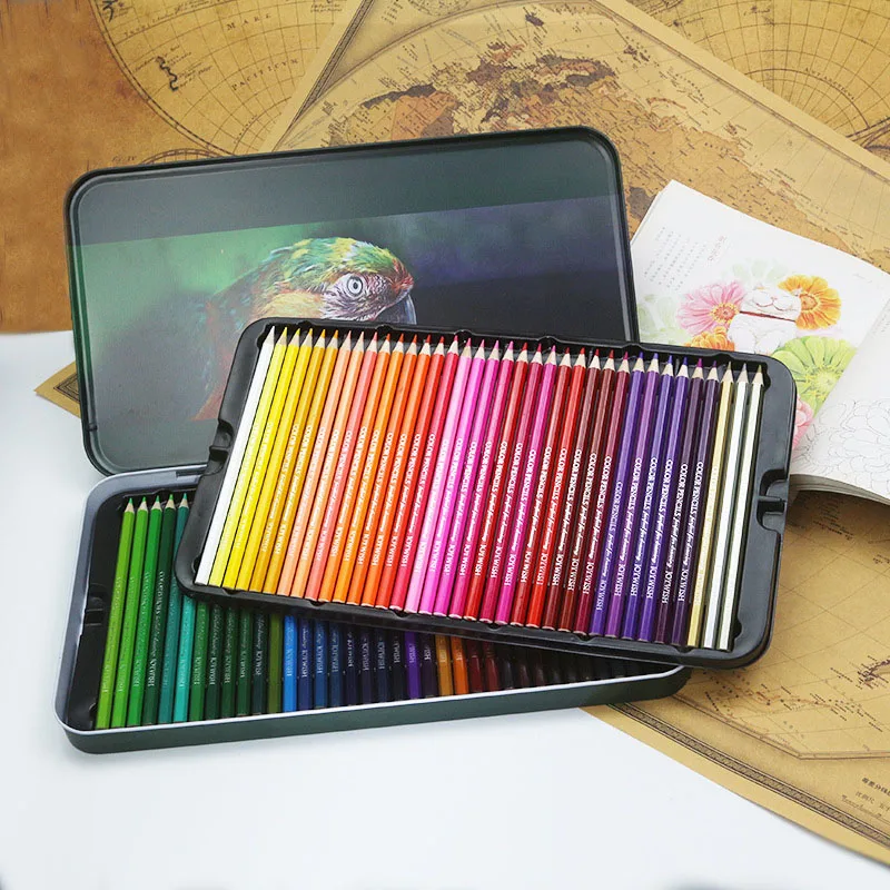 Джозеф 72 Профессиональный маслянистый цвет Карандаши цветные карандаши для рисования комплект, принадлежности для живописи для школы и офиса