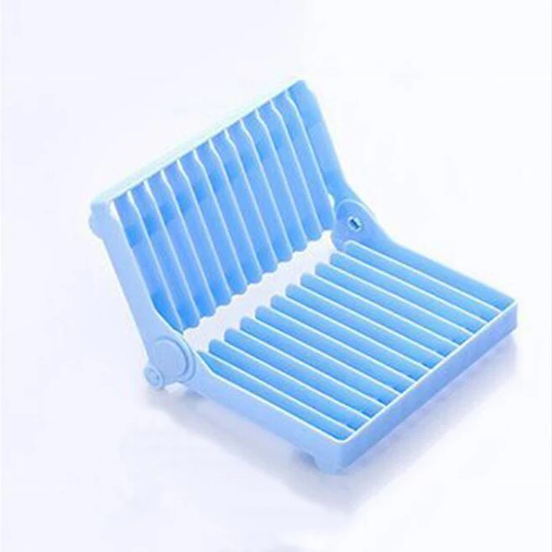Kitchen Accessories Multicolor Plastic Folding Plate Draining Rack Dish Storage Rack Dish Drying Rack Kitchen Organizer