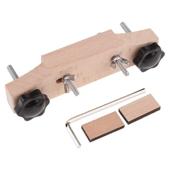 

Solid Mapel Acoustic Guitar Bridge Clamp Neck Luthier Tools with L Wrench Repair Kit