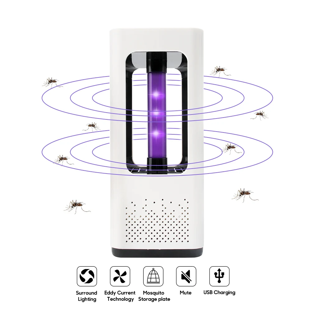 DC5V электрическая УФ-лампа от комаров, ловушка для насекомых, USB, Отпугиватель от комаров, портативный, летающий, насекомых, вредителей, для отдыха на природе, кемпинга - Цвет: Model 2