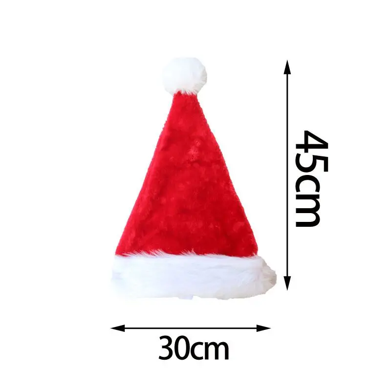 Рождественская шапка с блестками в виде Санта Клауса, Рождественская Праздничная шапка в горошек, подарок, нетканый шар, шапка s