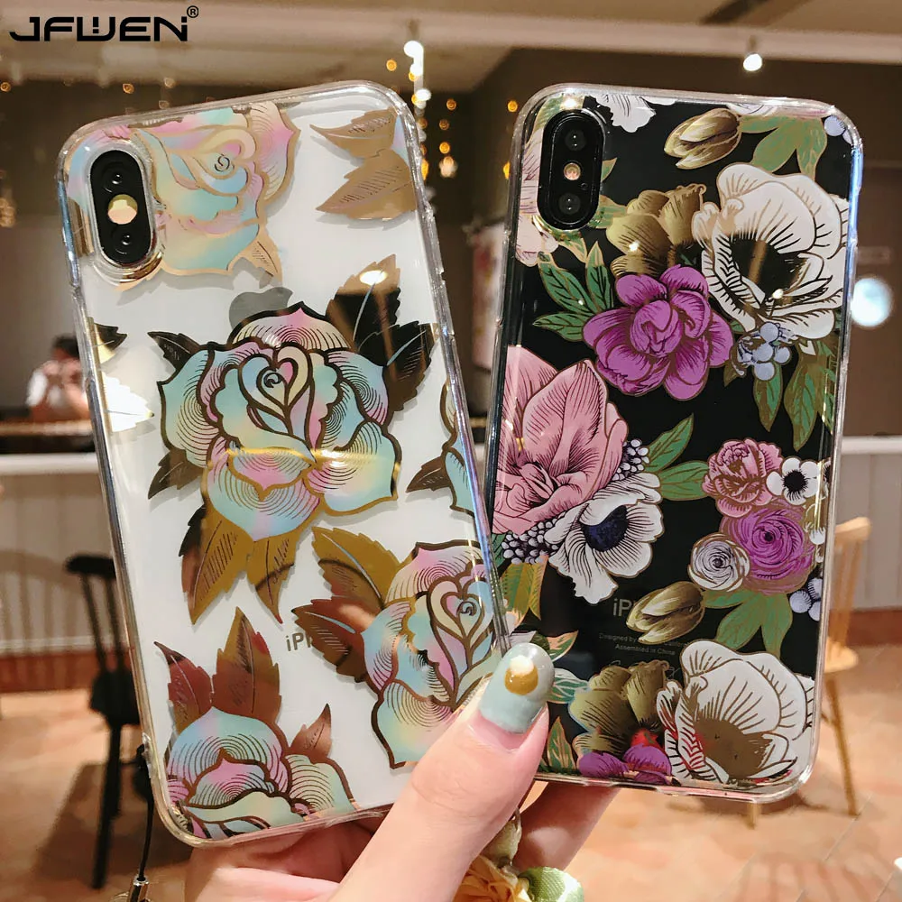 Силиконовый чехол с цветочным рисунком для iphone 12 Mini 11 Pro XS Max X 7 8 Plus XR Case SE 2020 6 6S