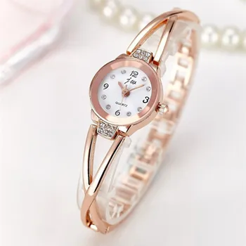 New Fashion Rhinestone Watches Women Luxury Brand Stainless Steel Bracelet watches Ladies Quartz Dress Watches reloj mujer Clock 1