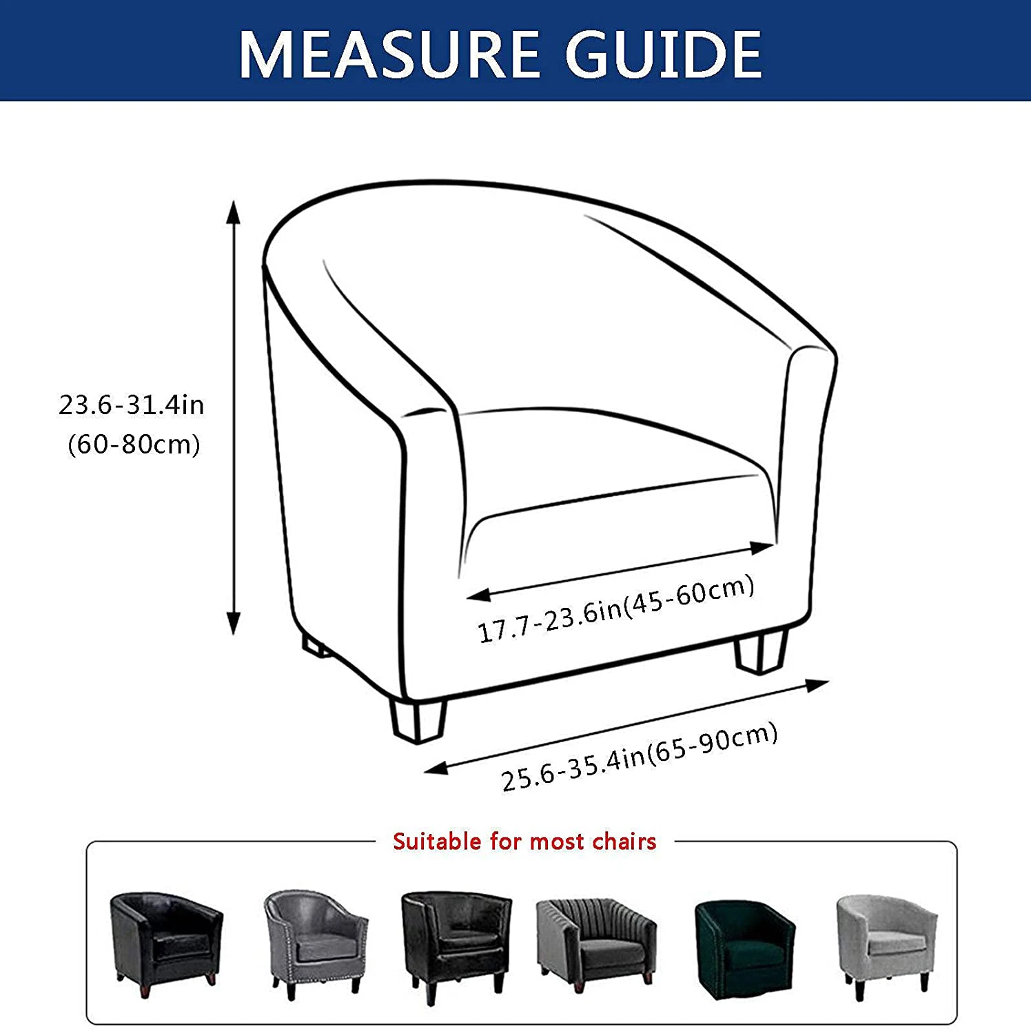 1pc Stretch Club Chair Slipcover Armchair Cover Sofa Cover Tub Chair Furniture Protector Arm Chair Cover Couch Covers Home Decor 2