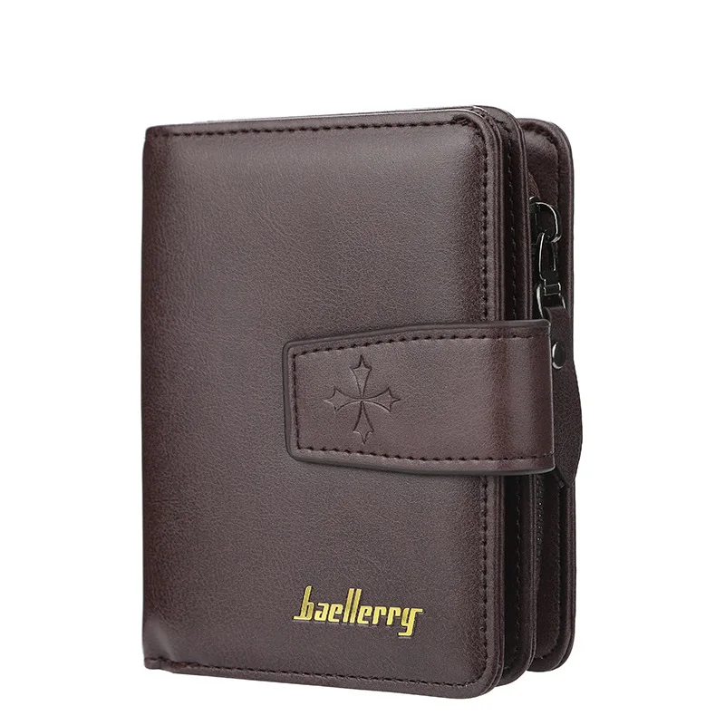 

Baellerry Wallet Men Short Card Bit More Verticle Zipper Hasp Purse Multi-functional Wallet Wholesale