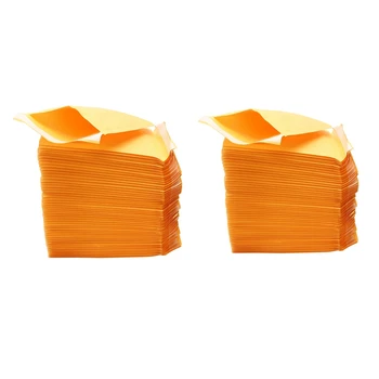 

50Pcs Top Quality Yellow Kraft Bubble Mailers Padded Envelopes Shipping Bag Self Seal Business School Office Supplies