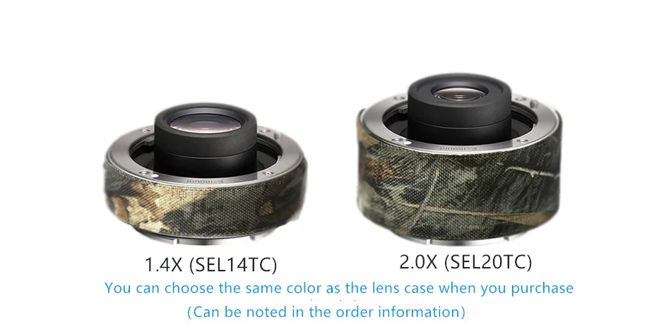 ROLANPRO чехол для объектива камеры камуфляжный чехол для sony SEL14TC SEL20TC увеличительный защитный рукав для объектива камеры sony