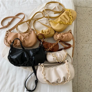 

High quality simple solid PU leather summer Tote Shoulder Bag crossbody bags for women sac a main femme luxury bag bolsos mujer