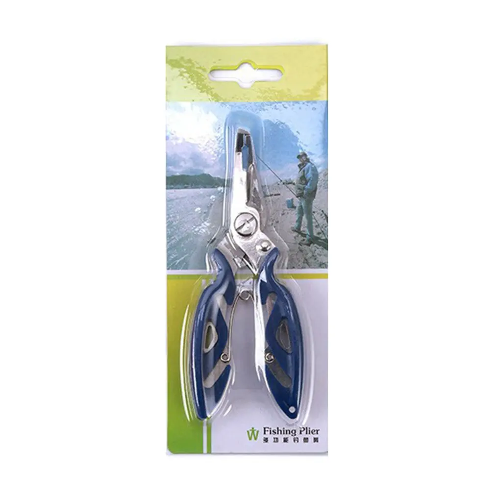 

Multifunctional Stainless Steel Fishing Wire Pliers Scissors Line Cutter Braid Hook Remover Split Ring Fishing Tool