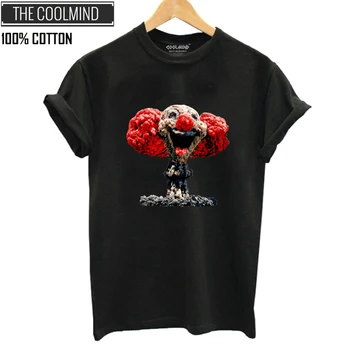 

COOLMIND QI0320B 100% cotton summer cool tee shirts casual short sleeve loose women t shirt oversized tshirt female fashion