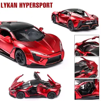 

Kuulee 1:32 Alloy Sports Car Model Toy for Children Christmas Gift Decoration
