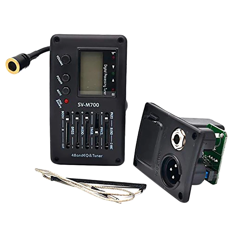 SEWS SV M700 4 акустической гитары эквалайзер с тюнер и микрофон гитарный