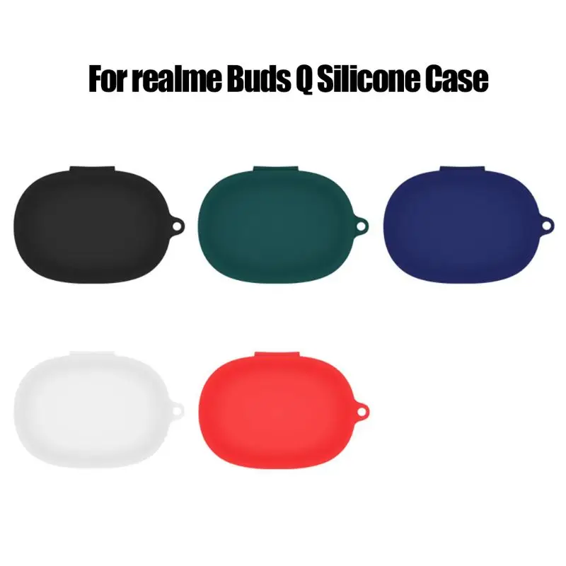 

Soft Washable Dustproof Protective Cover Silicone Case for realme Buds Q D08A