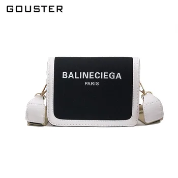 

2020 New Design Women Messenger Bag Personality PU Canvas Patchwork Female Shoulder Handbag Student Crossbody Flap School bag