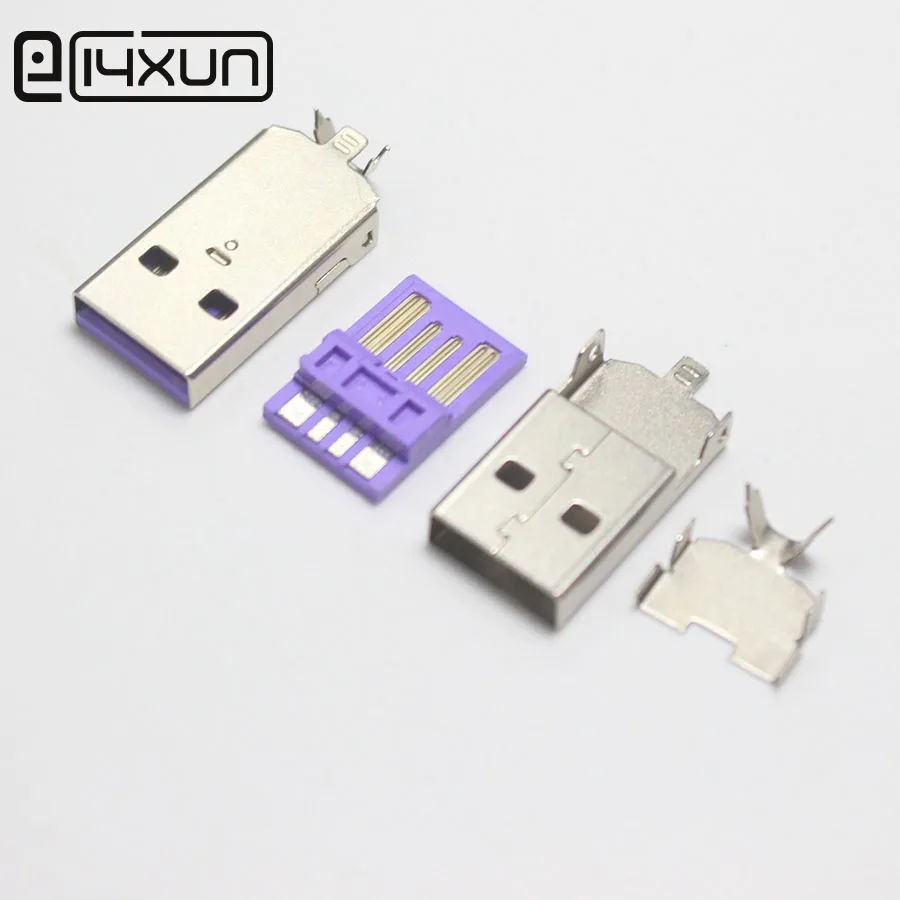 5 комплектов USB 2 0 5A сварочный Тип штекер никелированные разъемы usb Хвостовая