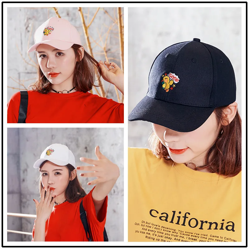 

Douyin Hot Selling Embroidered Small Yellow Duck Baseball Cap Simple Versatile Trend Korean-style Versatile Japanese-style Popul