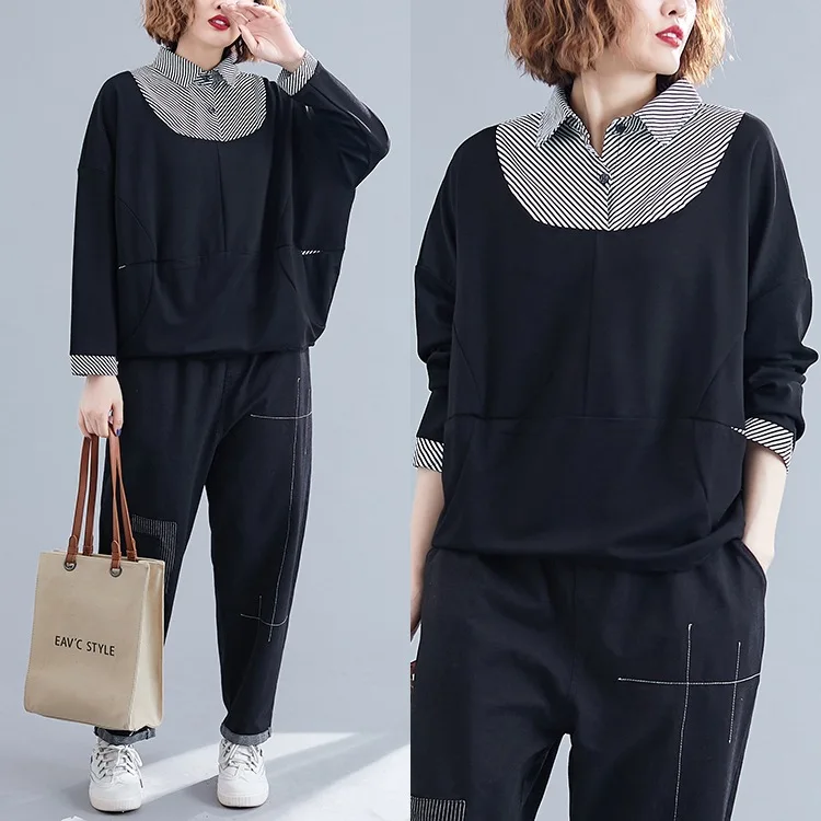 New Style Fat Mm Shirt 2019 Loose And Plus-sized