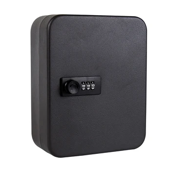 

Key Safe Box Combination Lock Storage Cabinet Password Resettable Code Wall Mounted Organizer Office Car Indoor Outdoor Security