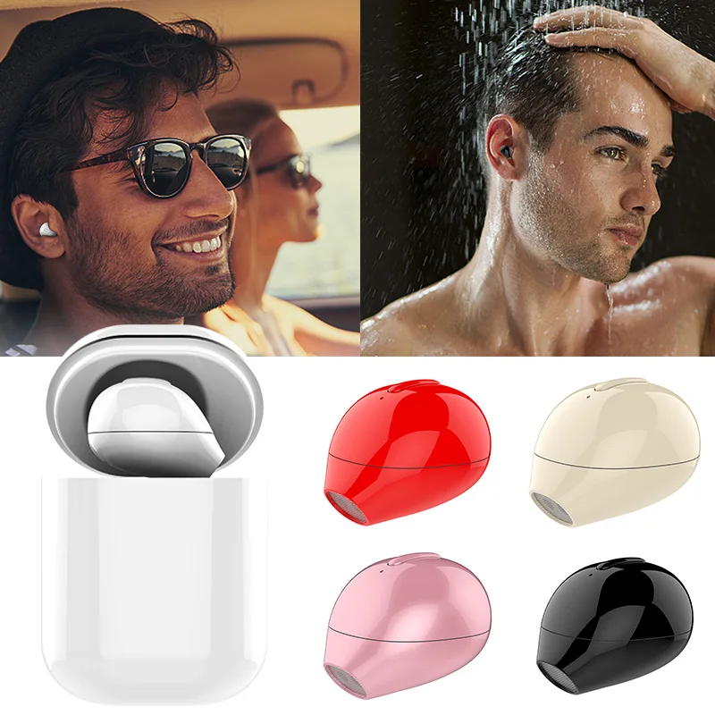 

Bluetooth Headset Invisible In-ear Wireless Stereo V4.2 Headset with 260 mAh Charging Box OUJ99