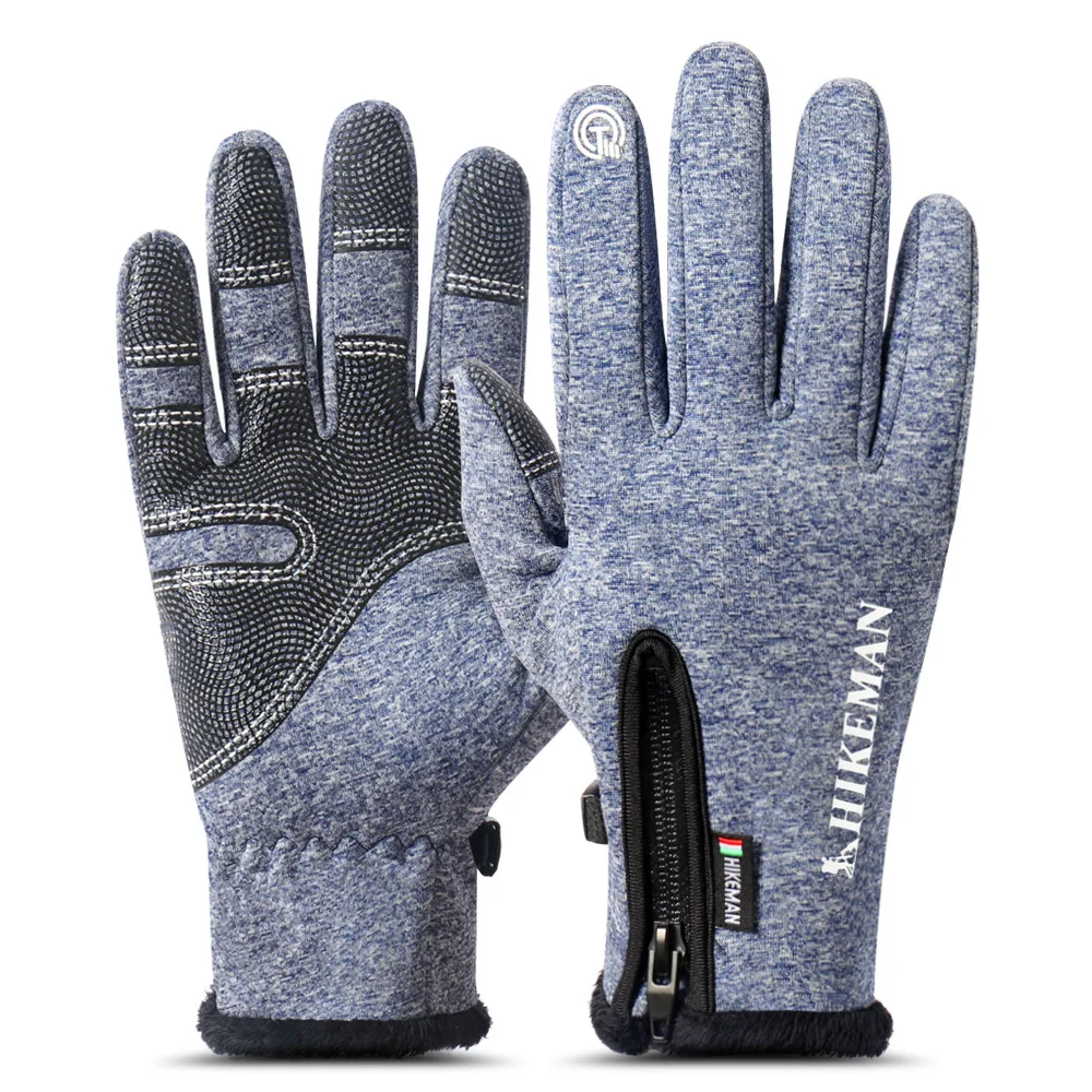 Vertvie, зимние велосипедные перчатки, перчатки с сенсорным экраном, водонепроницаемые, для взрослых, теплые, ветрозащитные, велосипедные перчатки, противоскользящие, для катания на лыжах - Цвет: 04