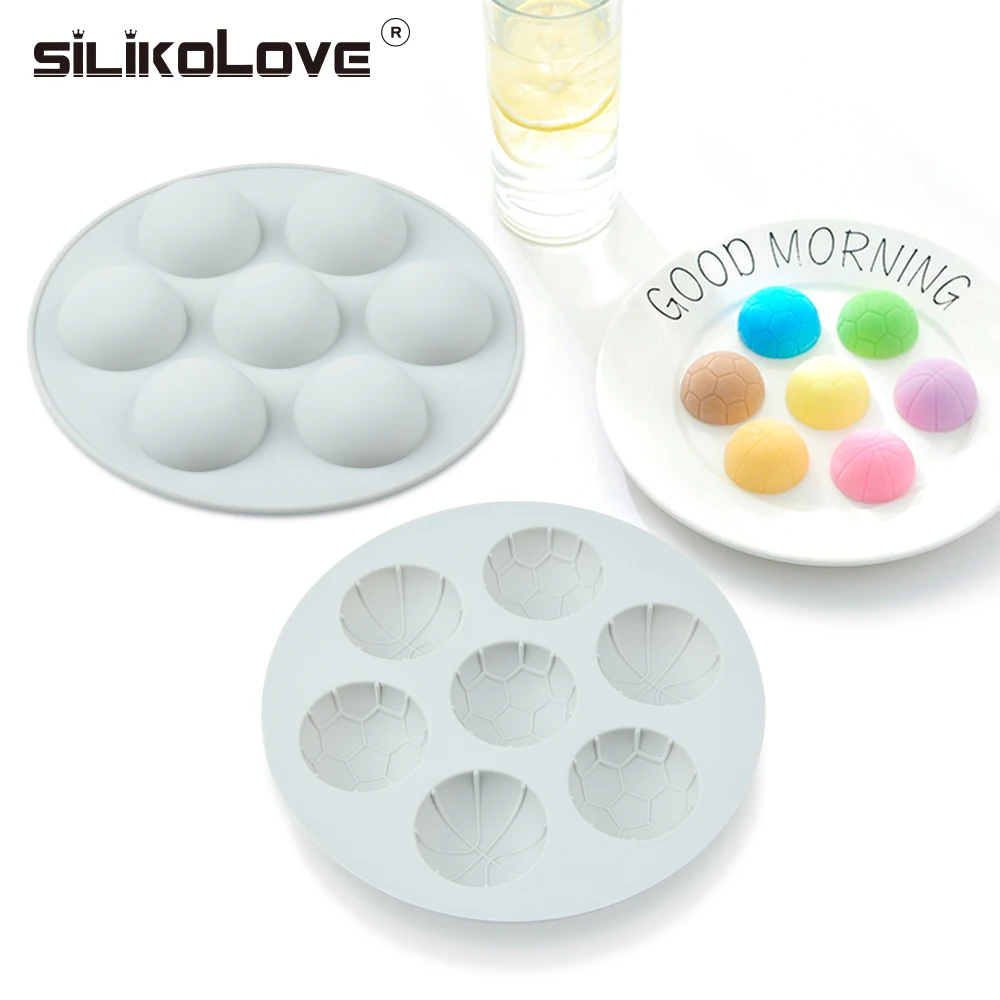 SILIKOLOVE Новые силиконовые формы для леденцов футбол сладкие конфеты формы клейкие конфеты плесень