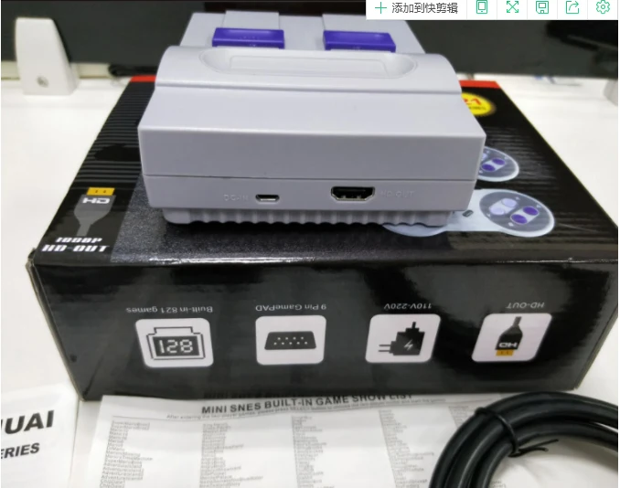 Супер Мини ТВ игровой консоли Поддержка интерфейс HDMI видео игровой контроллер SNES 8-битный 16-бит игровая консоль встроенные 821 игры