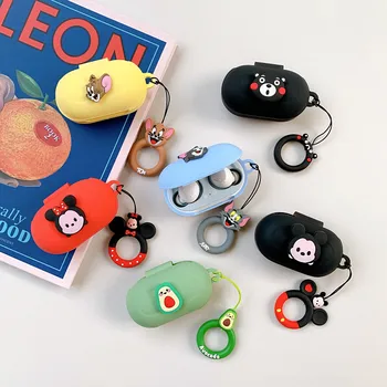 

Cartoon Earphone Case For Samsung Galaxy Buds+ Silicone Bluetooth Earphone Cover With Cute Ring For Samsung Galaxy Buds