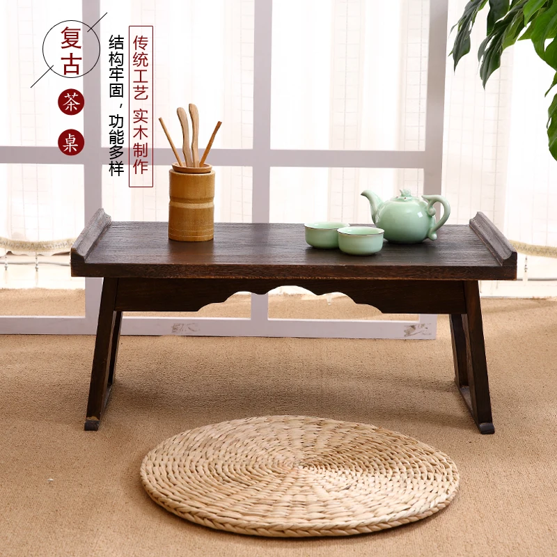Ограничитель по времени китайский низкий чайный столик, маленький деревянный столик 80x44 см для гостиной, столик для чая, кофе, старинный чайный столик Gongfu