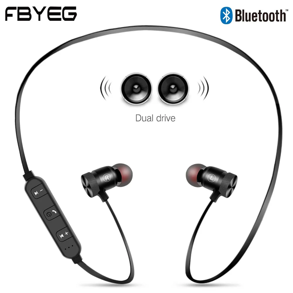 FBYEG C10 C40W Bluetooth наушники беспроводные наушники спортивные Bluetooth гарнитура наушники магнитные наушники с микрофоном для телефона