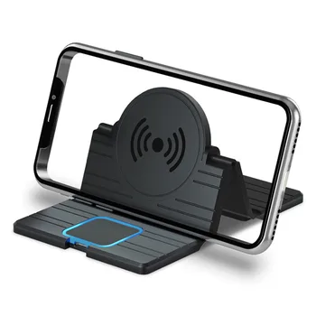 

5W/ 7.5W/10W QI Wireless Fast Charging Mat Charger for iPhone 11 8 Plus XR XS Samsung HUAWEI Folding Charger Stand Holder