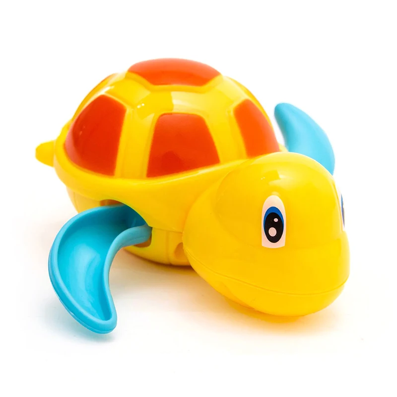 Горячая милый мультфильм Черепаха Ванна игрушка забавный, классический воды игрушка Черепаха заводные на цепочке дети пляж ванны игрушки оптом