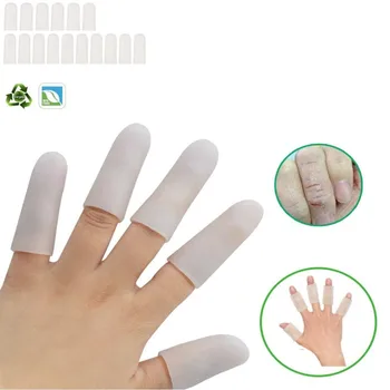 

Gel Finger Cots,Finger Cover,Silicones Finger Protectors(5PCS)*Waterproof*Finger Sleeves Great for Finger Arthritis 5PCS