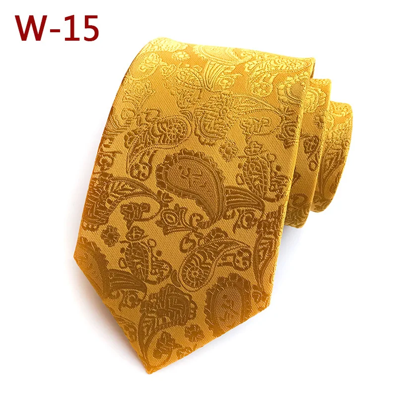 Necktie Мужской Жаккардовый тканый цветочный галстук с узором пейсли для свадебной вечеринки, праздника, элегантный галстук со стрелкой на шею из полиэстера, 8 см, облегающий галстук в деловом стиле, подарок, галстук - Цвет: Necktie