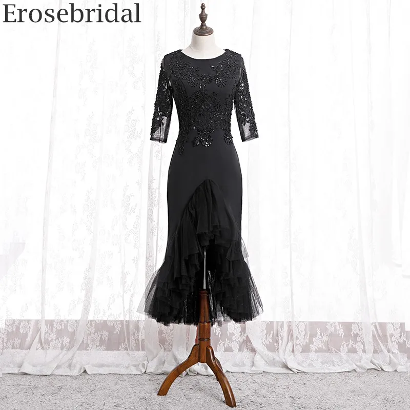 Женское вечернее платье-Русалка Erosebridal красное/черное кружевное платье с