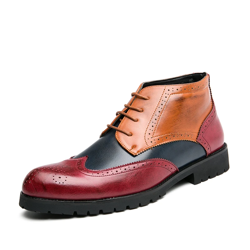 Zapatos Casuales De Los Hombres/мужские деловые повседневные модельные туфли кожаные с высоким