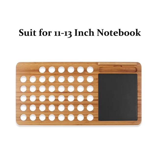 Vmonv New Bamboo Laptop Holder for Macbook Air Pro Retina 11 13 15 Inch Portable Notebook Stand Mount for Lenovo HP 14.1