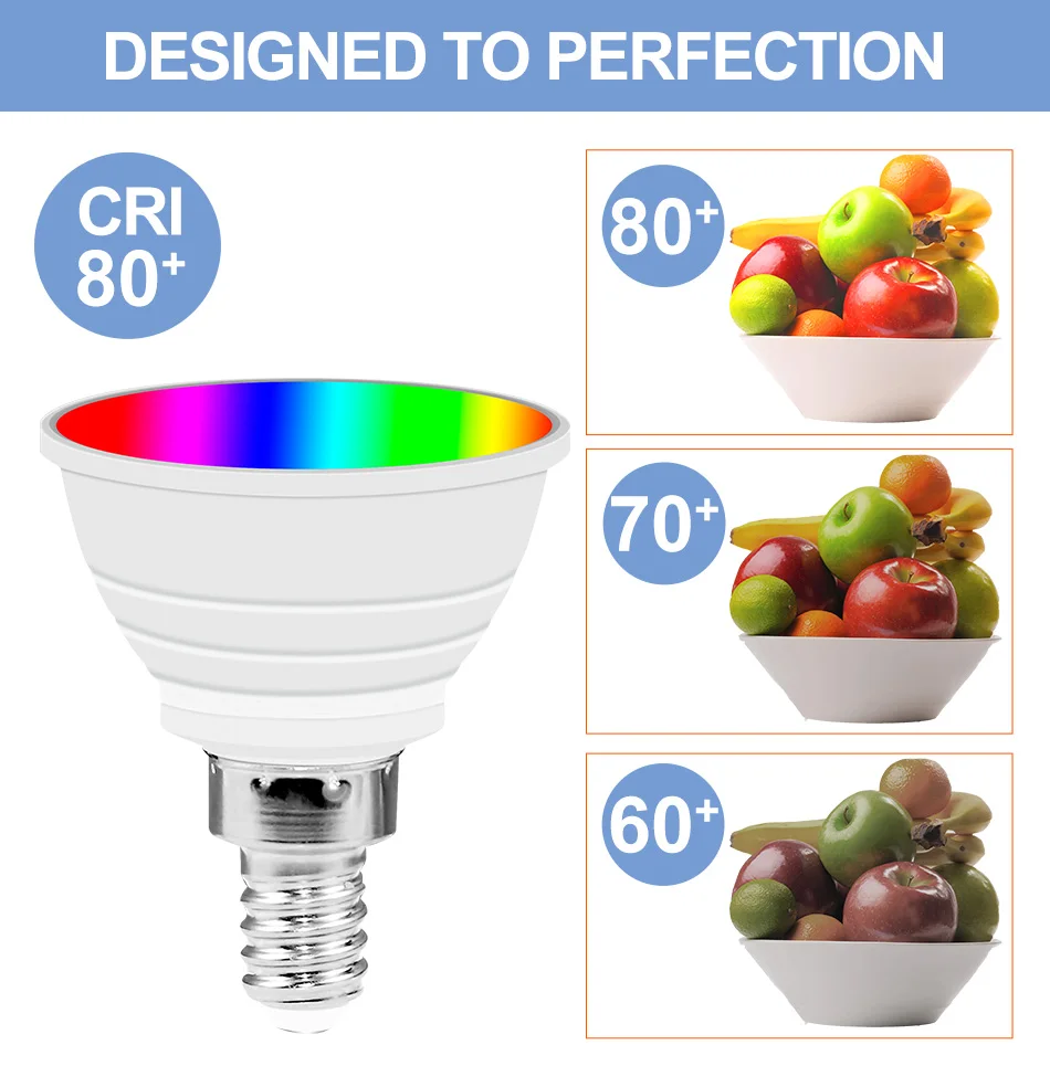 Dimmable LED RGB Spotlight Bulbs GU10 MR16 E27 E14 B15 GU5.3 9W 12W 15W 230V SO 
