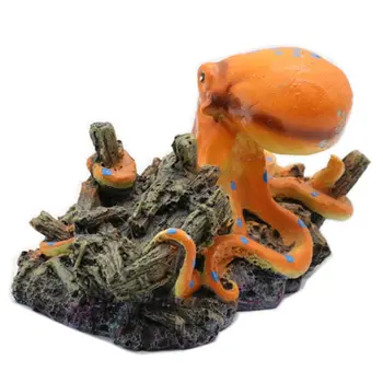 

Octopus Treasure Chest Aquarium Fish Tank Landscaping Decoration Vintage Decor Premium Quality
