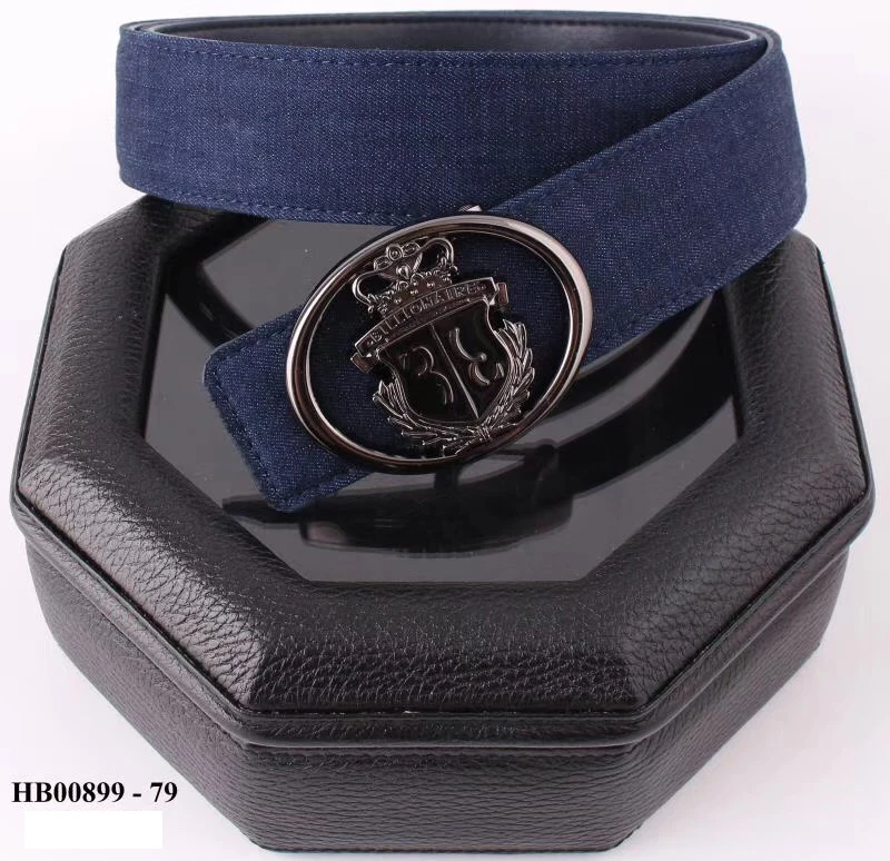 Blue Мужской Пояс Миллионера из воловьей кожи, новинка, модный бизнес принт, пряжка из сплава, высокое качество, большой размер 105-130 см - Цвет: Blue