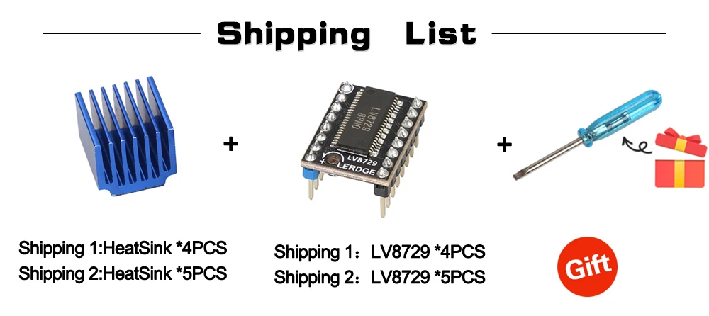 LV8729 45pcs SHIPPING LIST