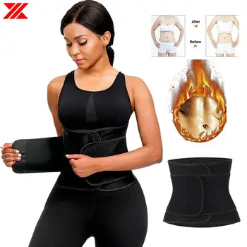 

HEXIN Women Shaper Neoprene Powerful Sticker Sauna Waist Trainer Corset Slimming Belt Sweat Weight Loss Waist Postpartum Corset