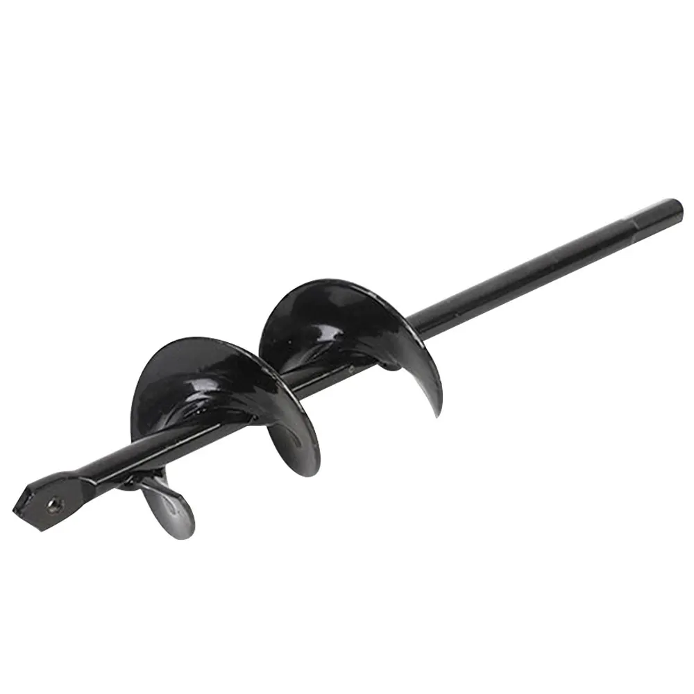 Mining Tool Drill Bit Cutter Planting Metal Black Twist Drill Planting Auger Spiral Ground Drill Practical Gardening Garden