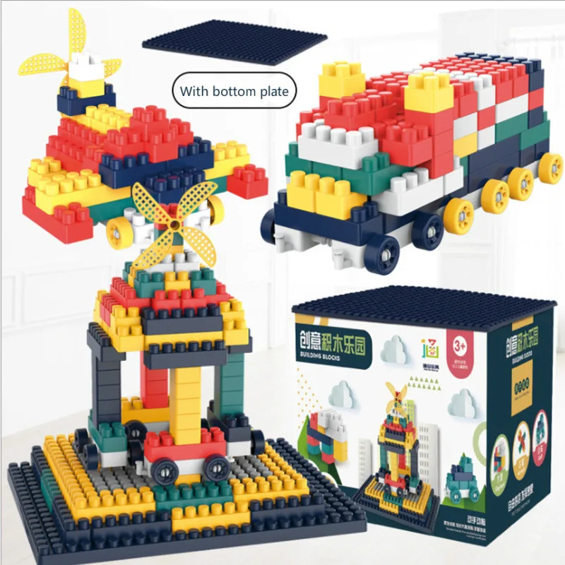 

100/520Pcs Children Large Particles Plastic Building Blocks Baby Kindergarten Early Education DIY Assembled Blocks Toy