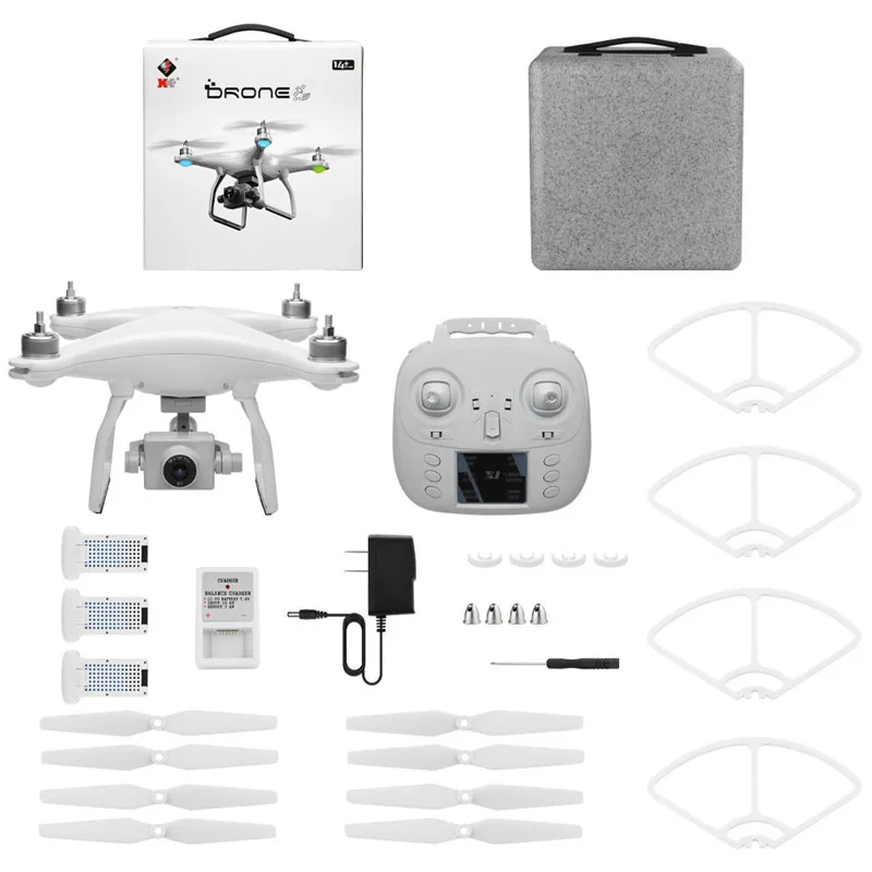 WLtoys XK X1 Pro RC Quadcopter с Камера 1080P FPV gps дрона с дистанционным управлением 5G Wi-Fi FPV 2-осевой бесщеточный мотор самостабилизирующийся Gimbal RC Дрон - Цвет: 3Battery with Bag US