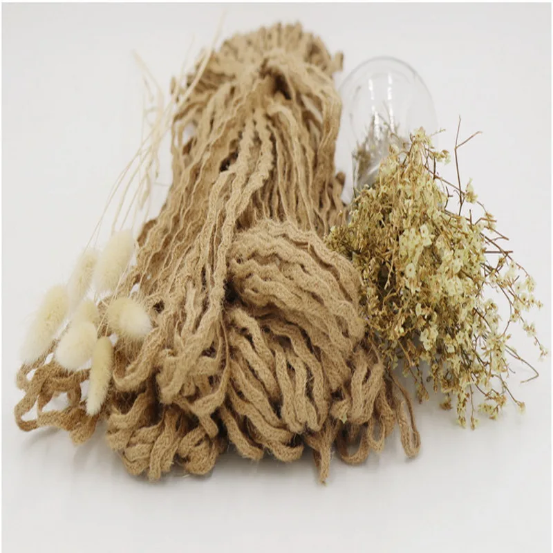 

100yd&0.6cm Natural Jute Webbing Rope, Used for Jewelry Crafts DIY Handmade Decoration Accessories Vintage Decoration Hemp Rope